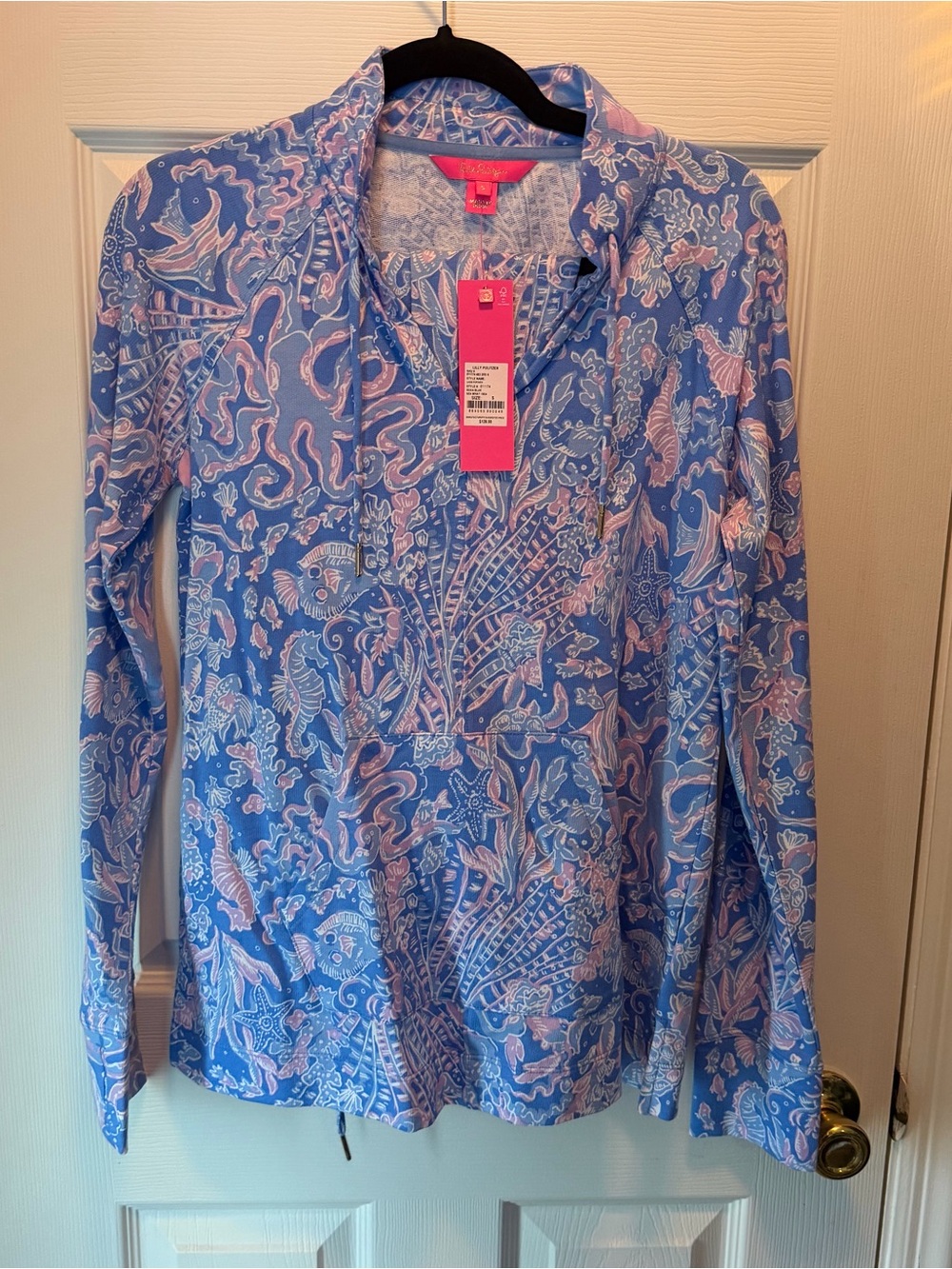 Lilly Pulitzer cassi popover and pants sea what i sea set